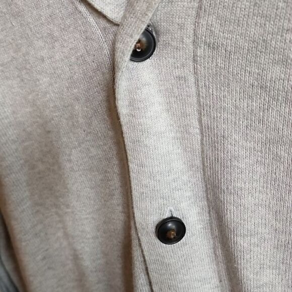 Chaps Grandpa Full Buttoned Collared Pocketed Long Sleeve Sz. L Sweater Cardigan - Picture 5 of 14